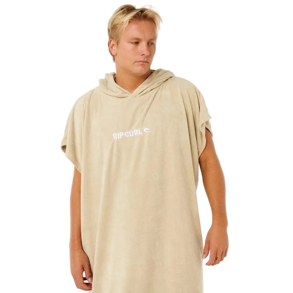 Rip Curl Brand Hooded Towel - Khaki