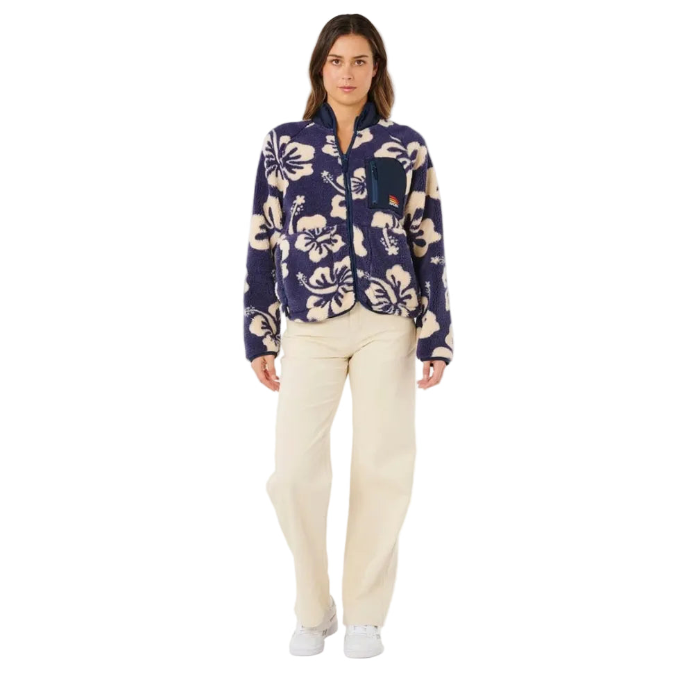 Rip Curl Surfside Standard Zip-Through Polar Fleece - Navy