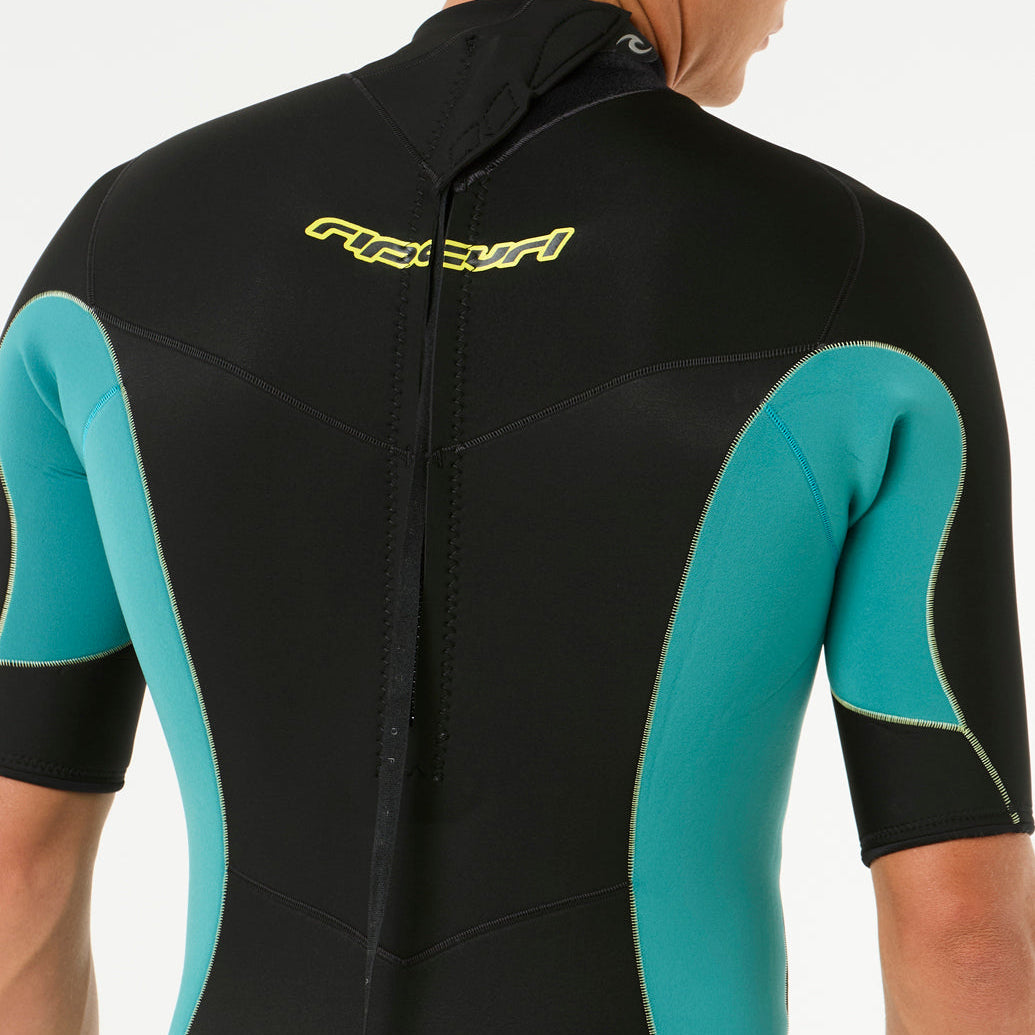 Rip Curl Dawn Patrol 2mm Men's Back Zip Shorty Wetsuit - Blue Lagoon