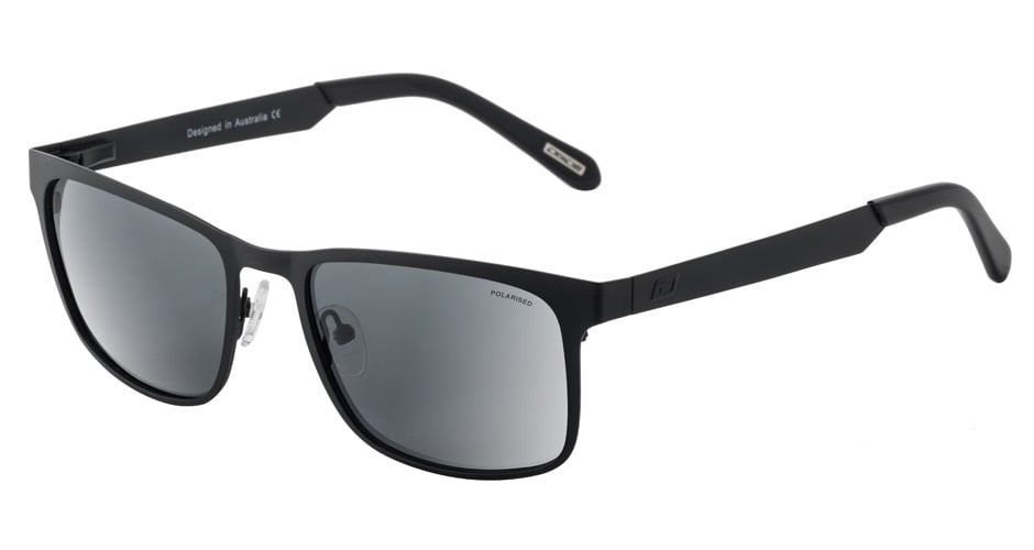 Dirty Dog Hurricane Polarised Sunglasses - Matte Black/Grey