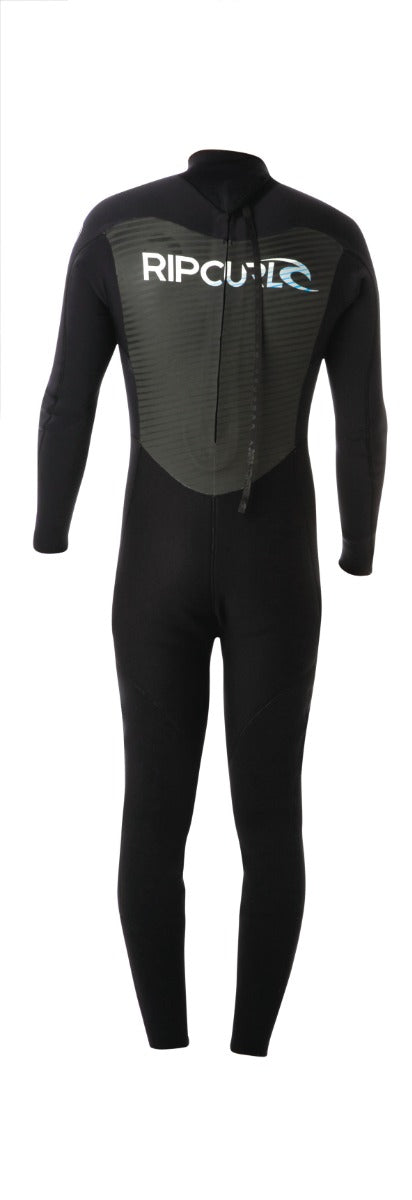 Rip Curl Omega 3/2mm Mens Back Zip Wetsuit 2021 - Black - Back