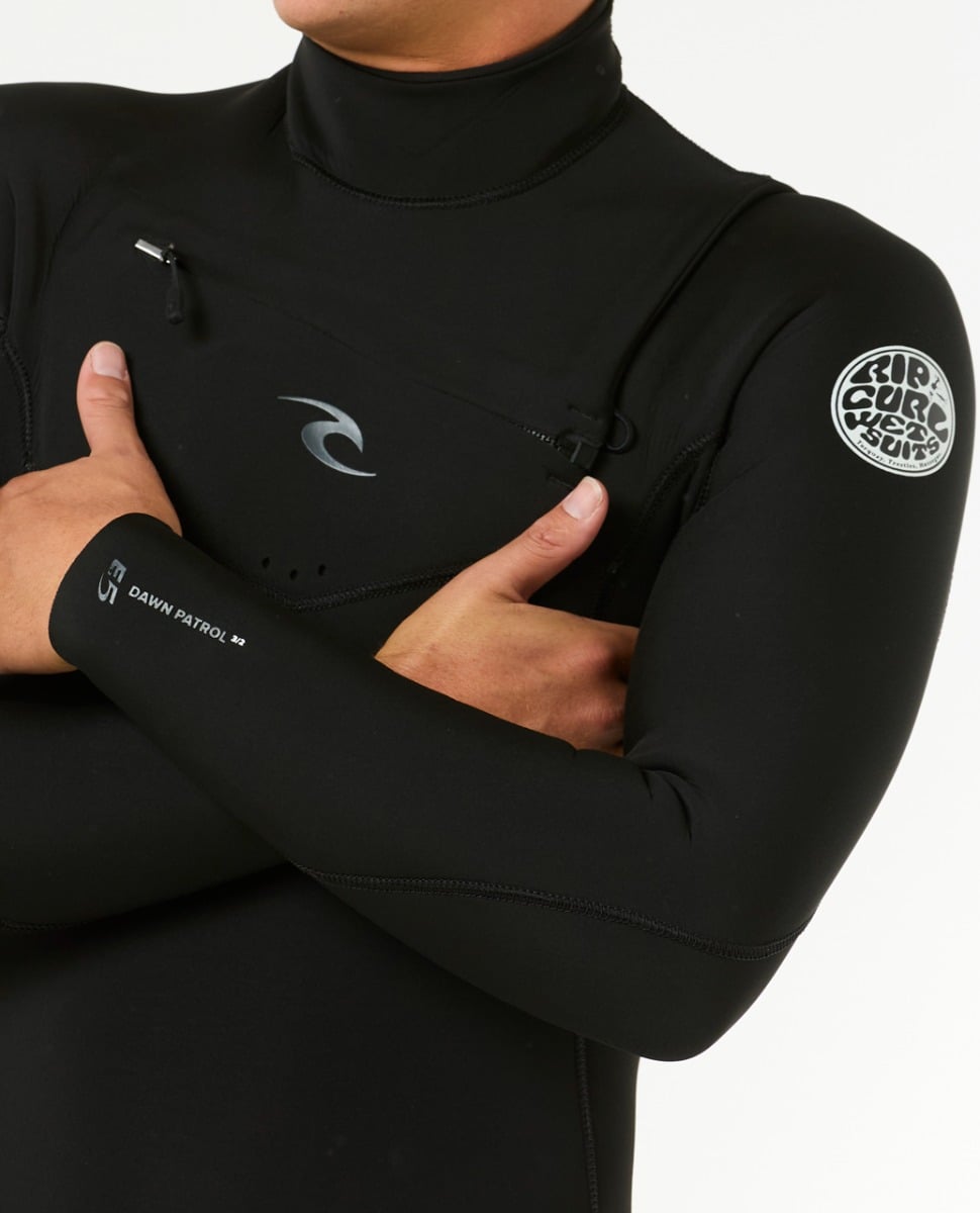 Rip Curl Dawn Patrol Chest Zip 5/3mm Winter Wetsuit 2026 - Black