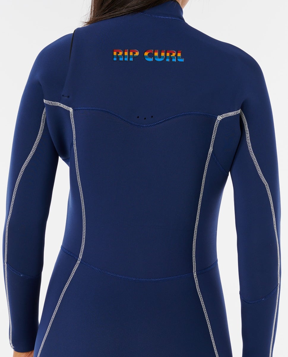 Rip Curl Womens Stephanie Gilmore Dawn Patrol Chest Zip 4/3mm Wetsuit 2026 - Navy