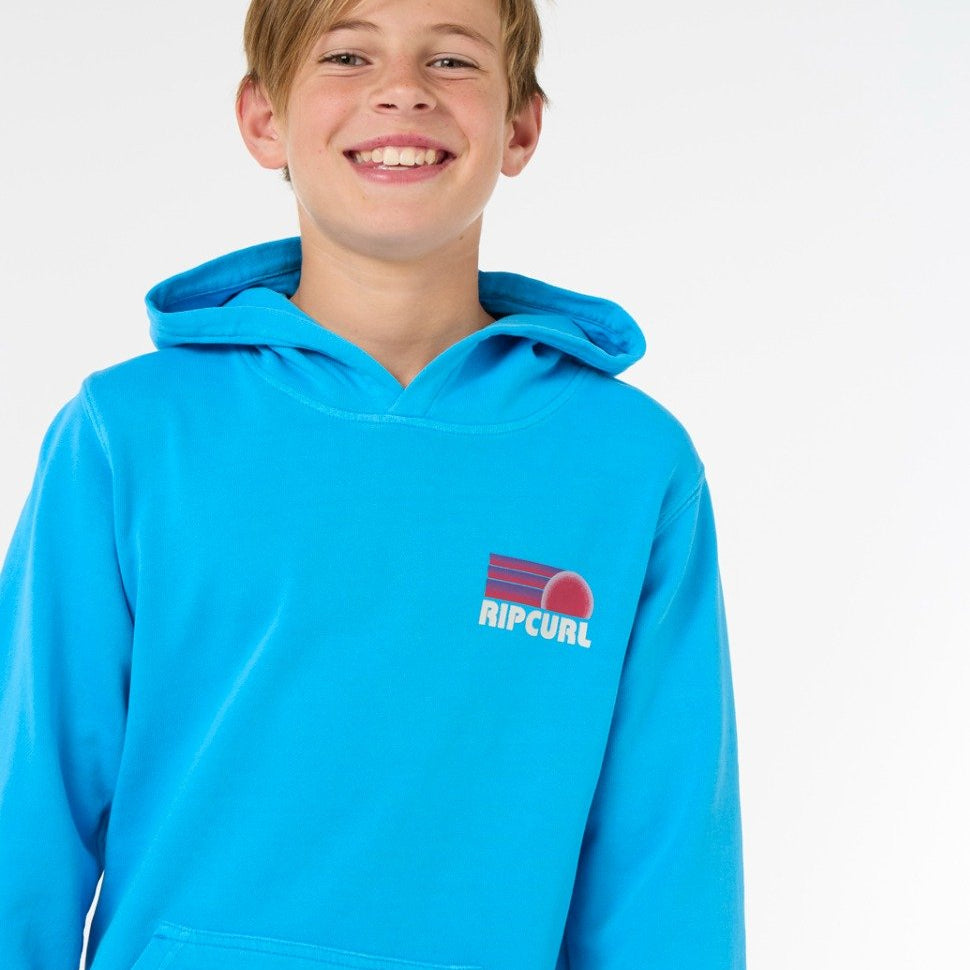 Rip Curl Surf Revival Boys Hoody - Blue Paint