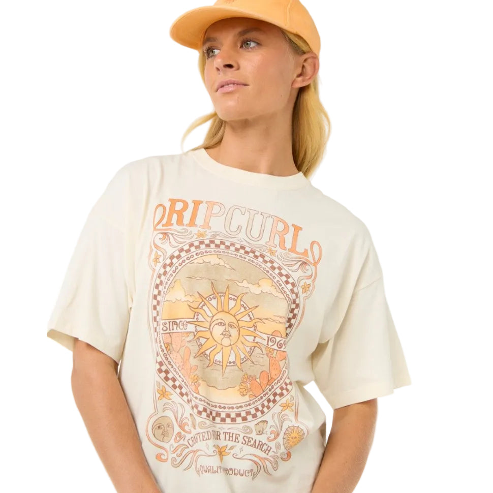Rip Curl Luna Women's Heritage Tee - Bone