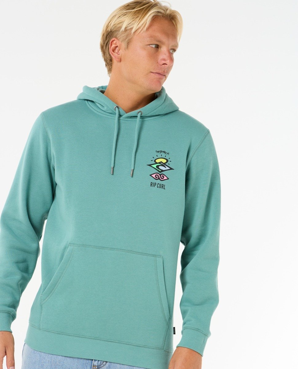 Rip Curl Search Icon Men's Hoody - Blue Lagoon