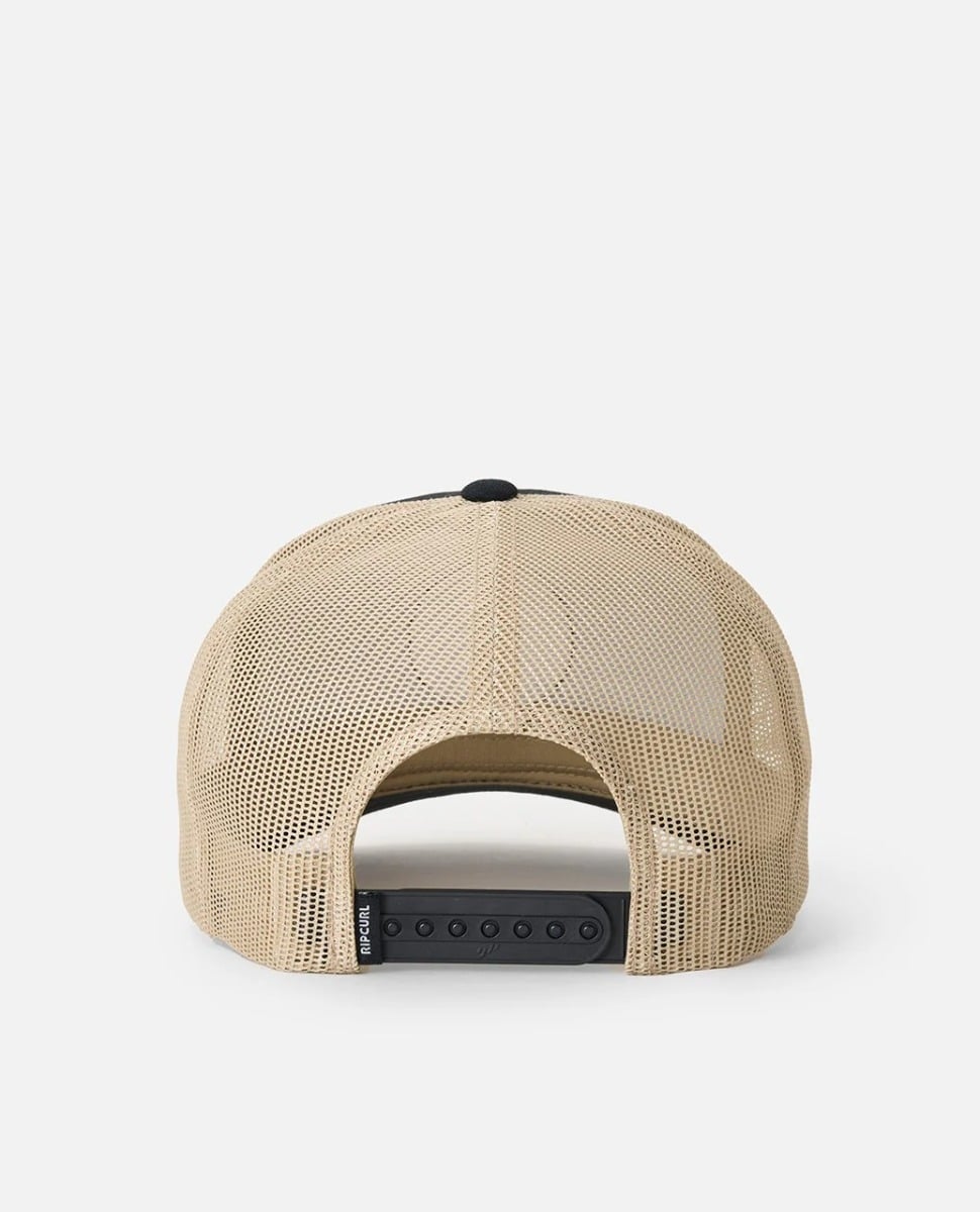 Rip Curl Custom Curve Trucker Cap - Black/Khaki