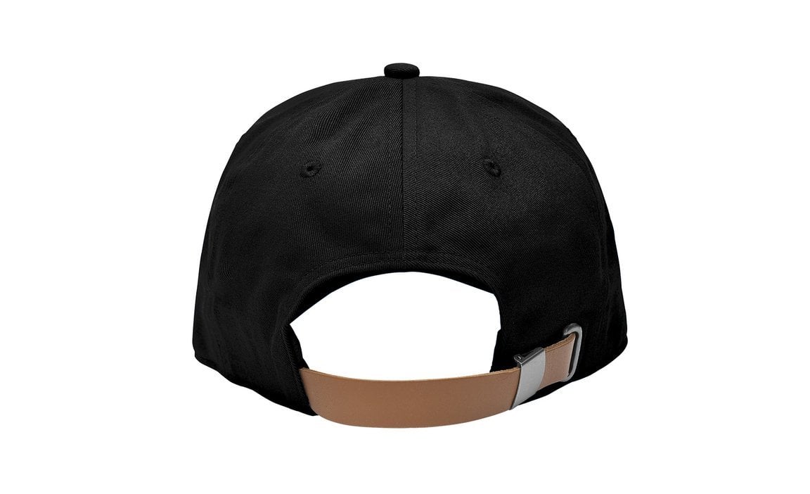 Yeti Leather Logo Badge Soft Crown Cap - Leather Black - Back
