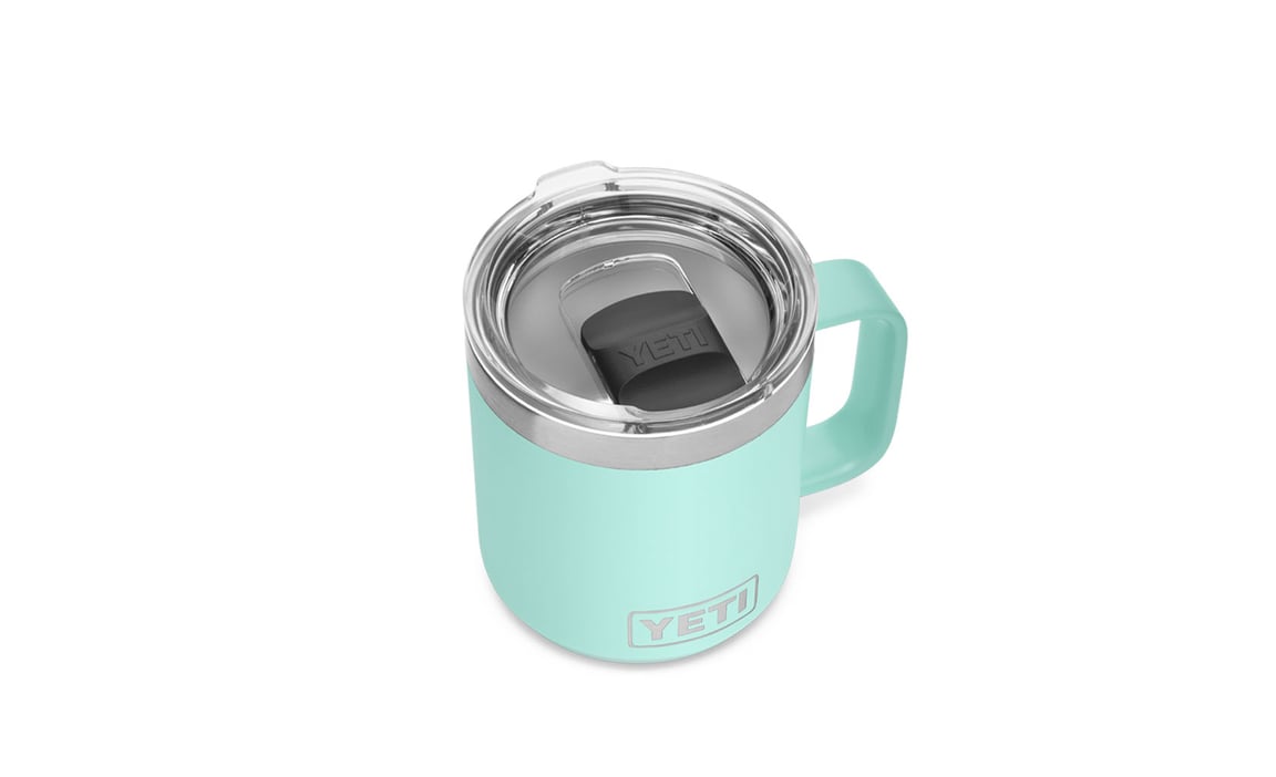 Yeti Rambler 10oz Stackable Mug 2021 - Seafoam - Top