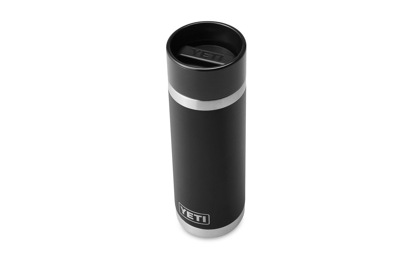 Yeti Rambler 18oz Bottle With Hotshot Cap - Black - Top View