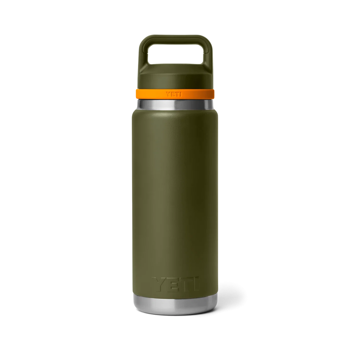 Yeti Rambler 26oz Bottle with Chug Cap 2.0 - Olive/King Crab Orange