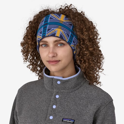 Patagonia Powder Town Headband - Snow Beam: Pale Periwinkle