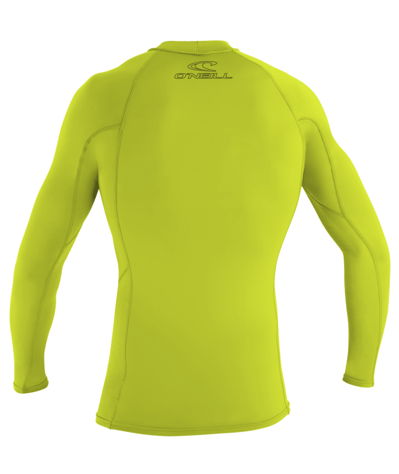 O'Neill Basic Skins Long Sleeve Rash Guard (Medium) SAMPLE - Lime