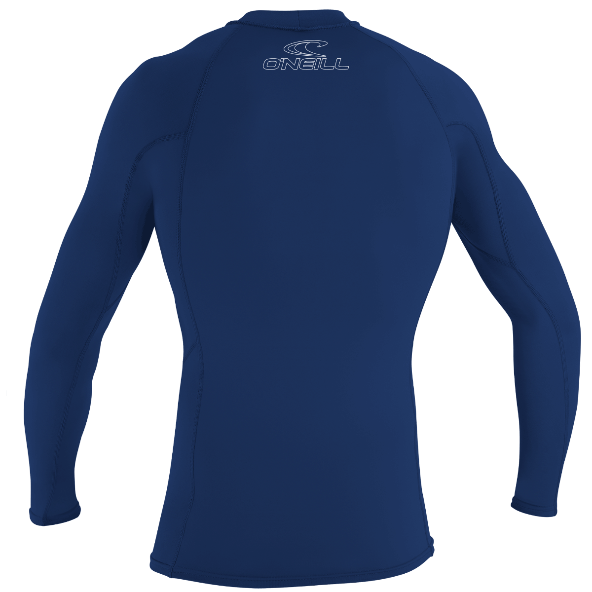 O'Neill Basic Skins Mens Long Sleeve Rash Vest - Navy - Back