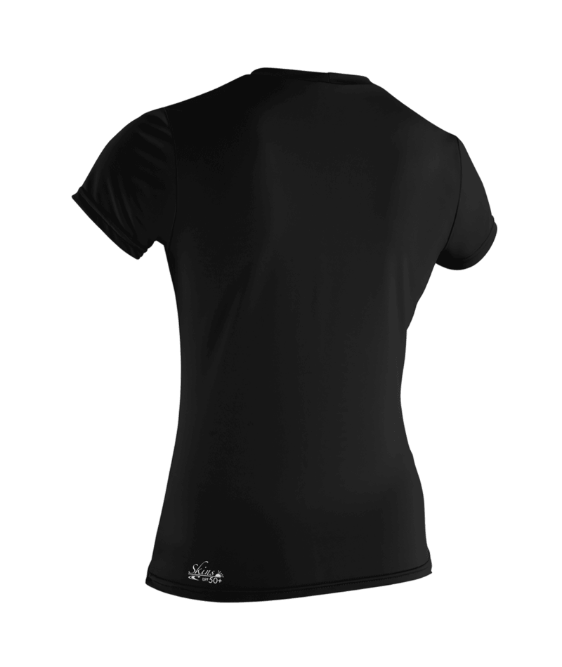 O'Neill Womens Basic Skins Short Sleeve Sun Shirt (Small) SAMPLE - Black