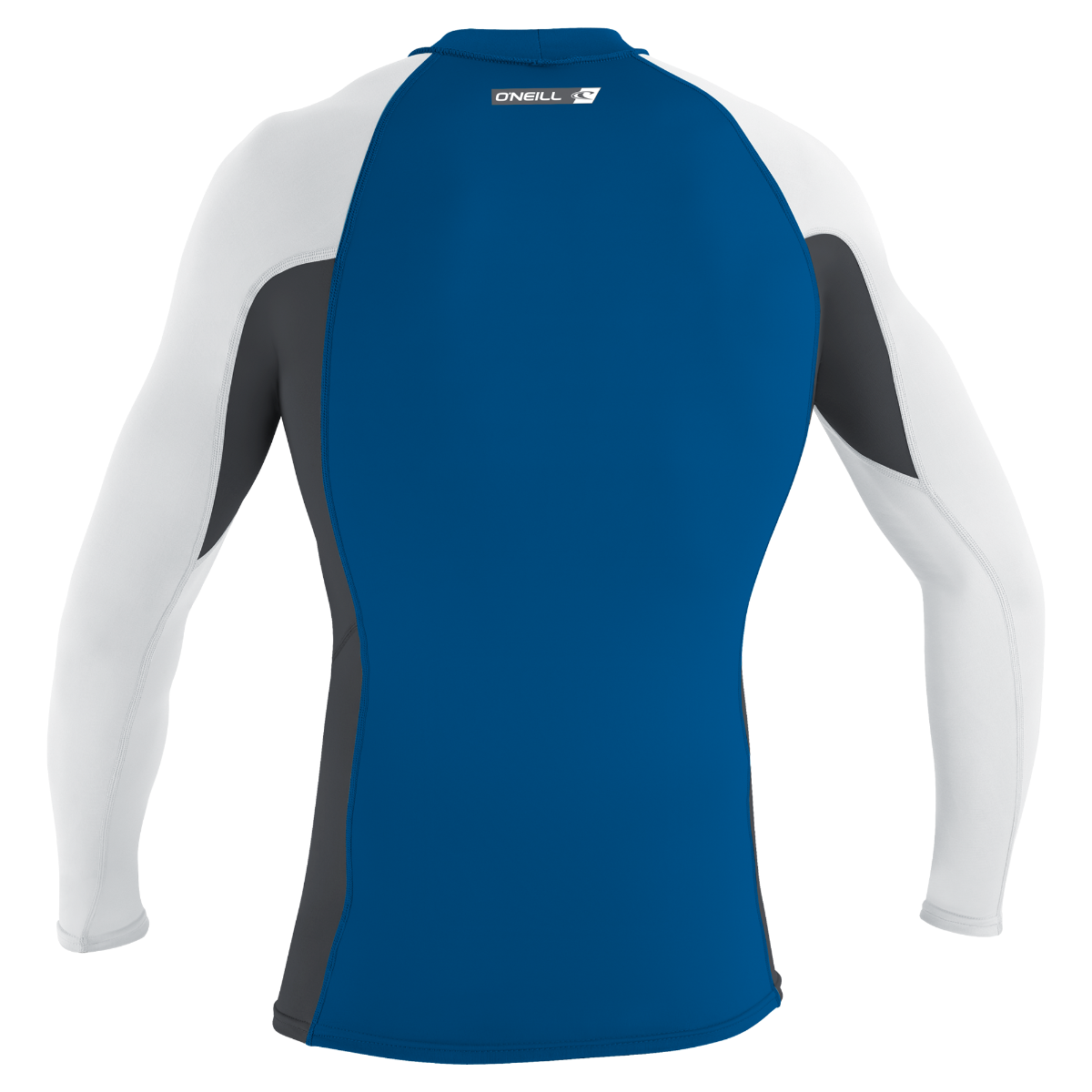 O'Neill Premium Skins Men's Long Sleeve Rash Guard - Deep Sea / Graphite / White