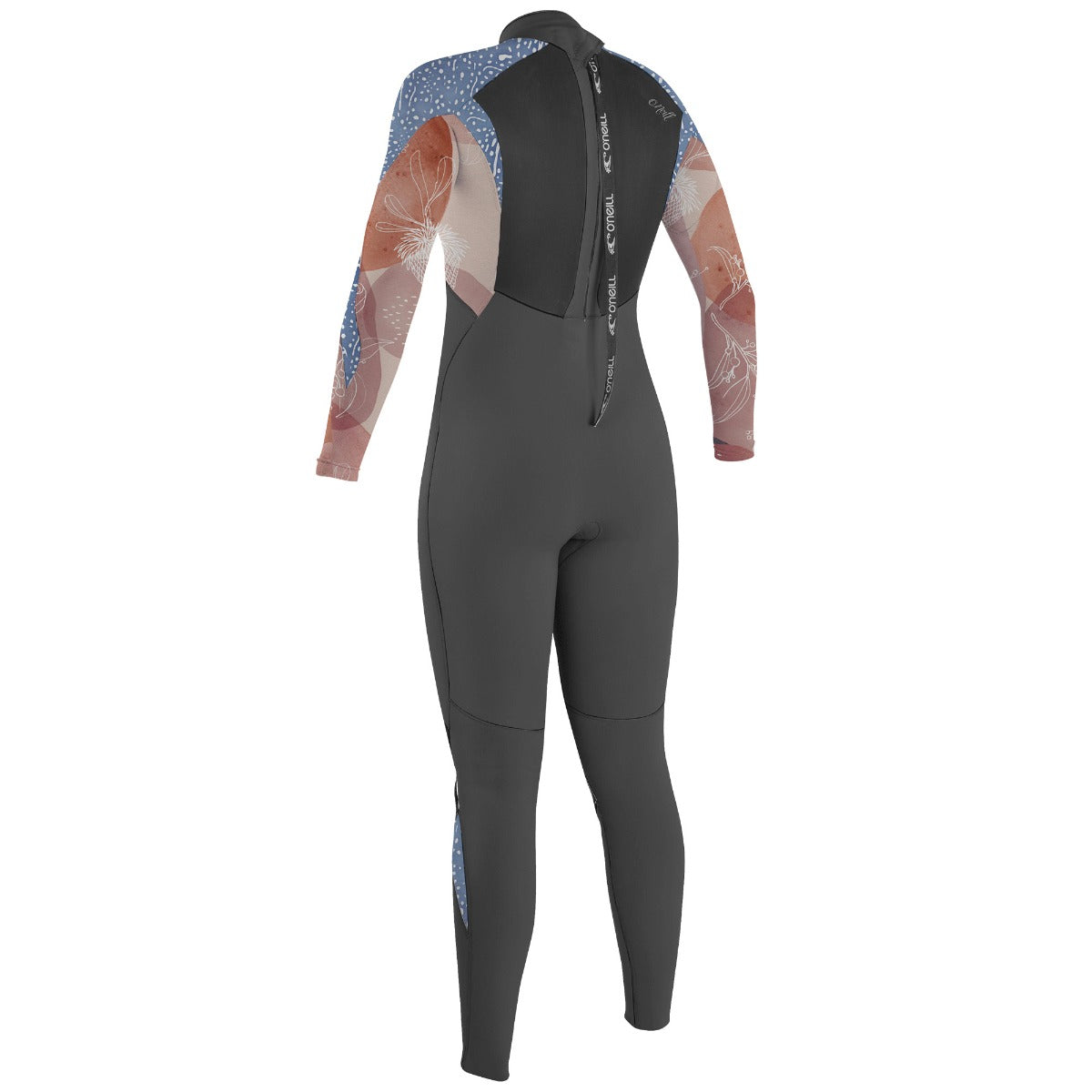 O'Neill Epic 3/2mm Girls Back Zip Wetsuit - Graphite/Desert/Bloom