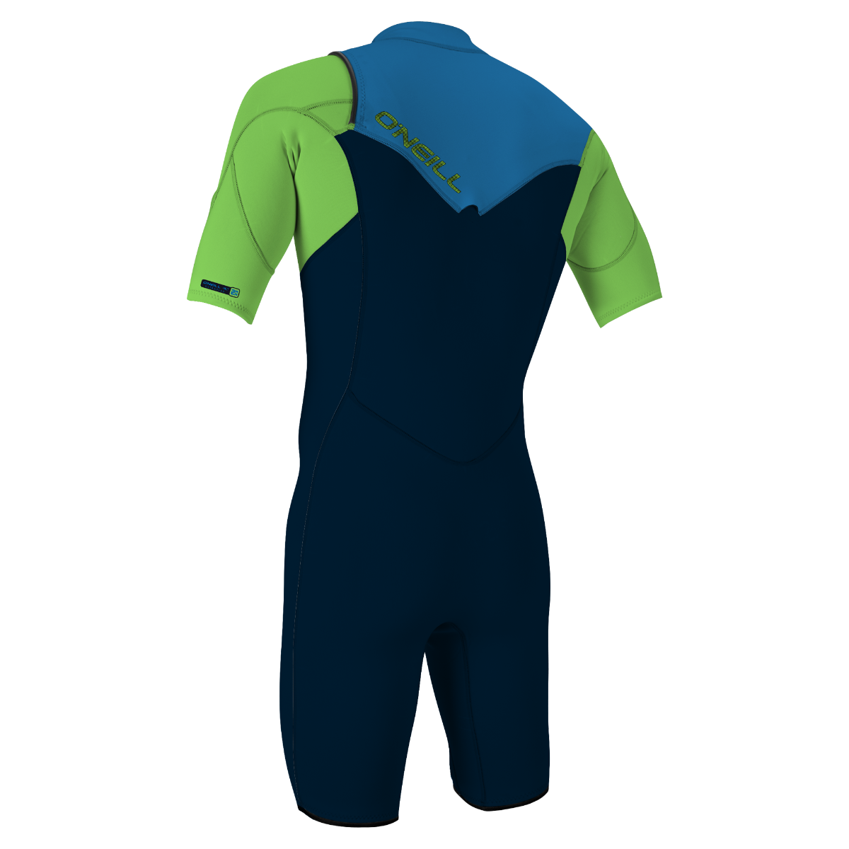 O'Neill Hammer 2mm Men's Chest Zip Shorty Wetsuit - Abyss/Dayglo/Ocean