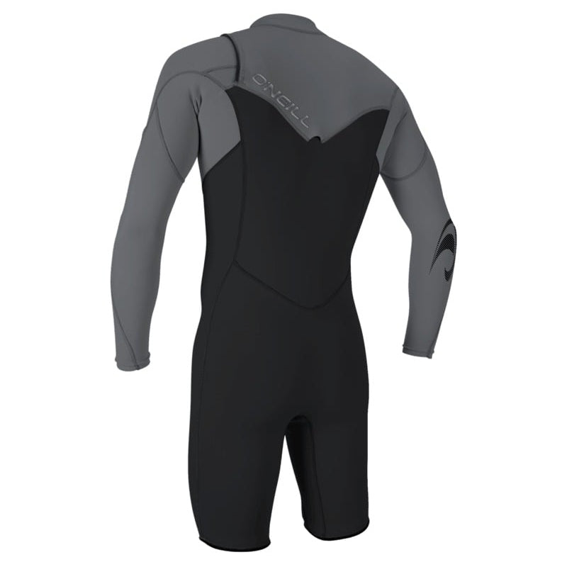 O'Neill Hammer 2mm Men's Chest Zip LS Shorty Wetsuit 2026 - Tempered Steel / Smoke