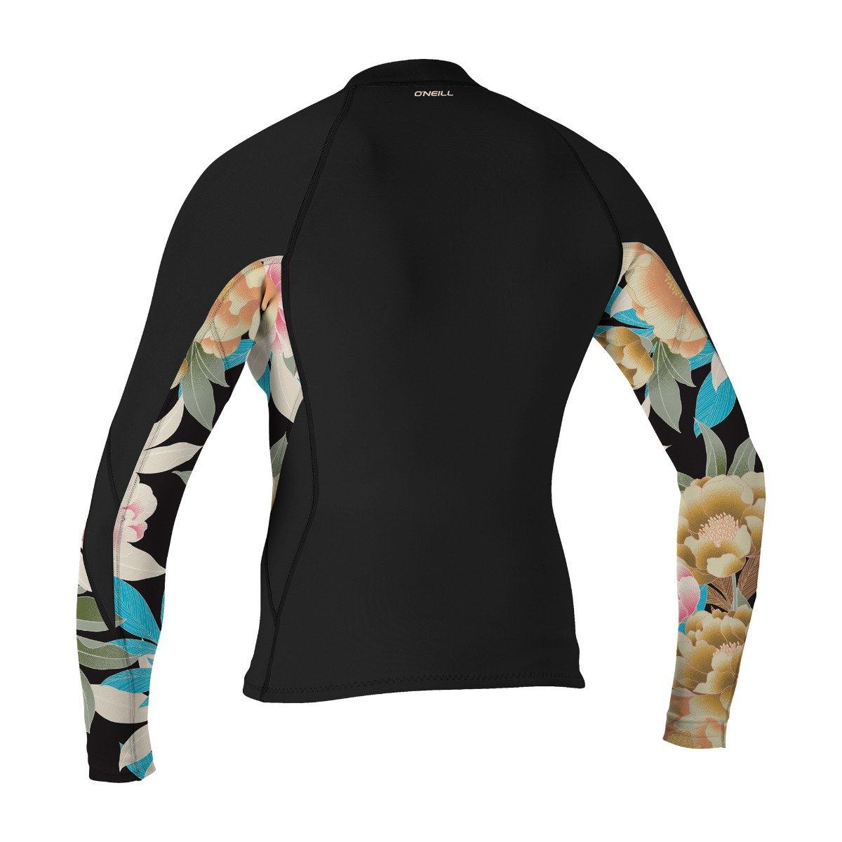 O'Neill Women's Bahia 1/0.5mm Full-Zip Wetsuit Jacket - Black / Mikah Floral
