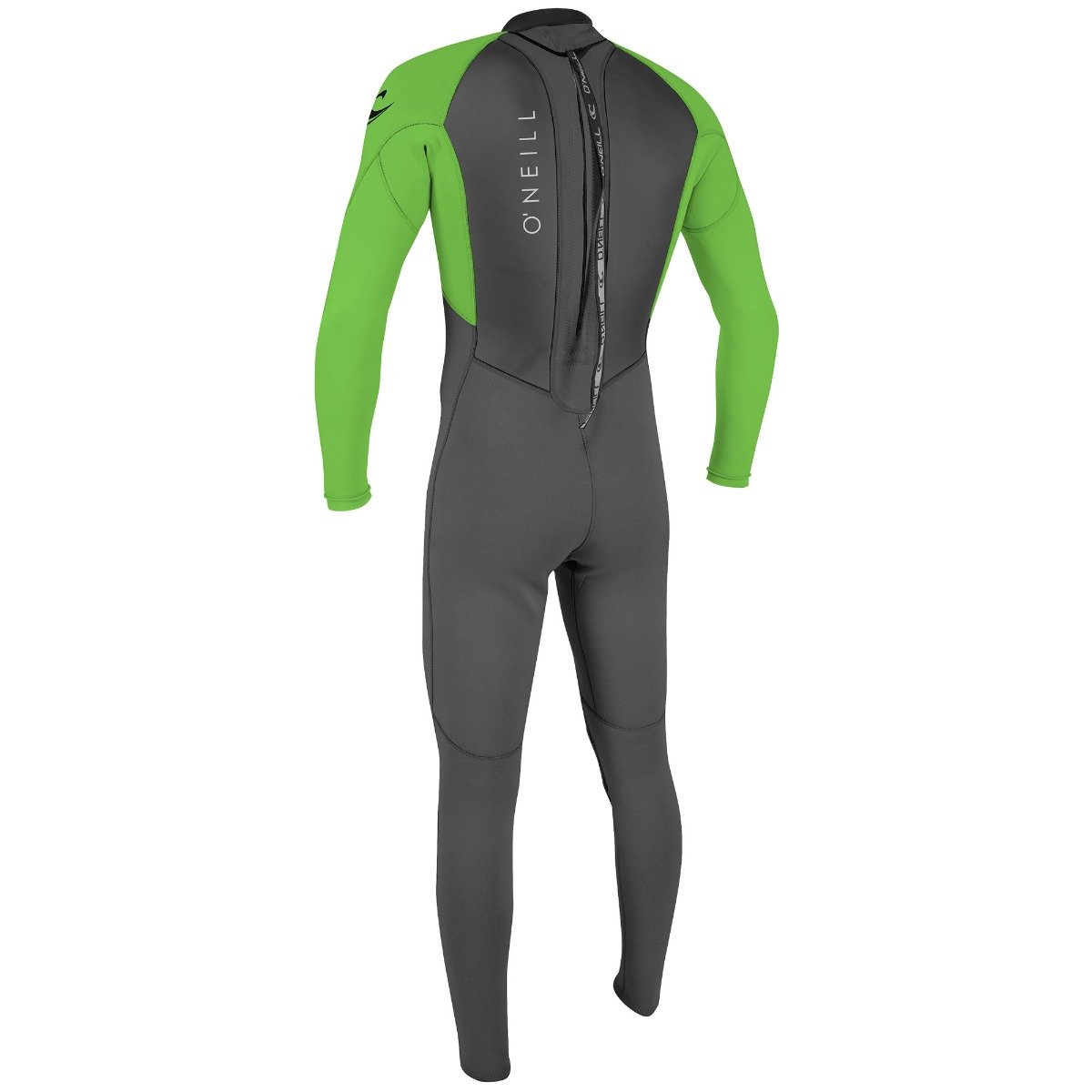 O'Neill Reactor 2 3/2mm Mens Back Zip Summer Wetsuit - Graphite/Dayglo - Back