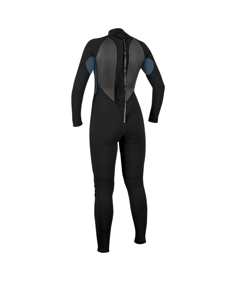 O'Neill Womens Reactor-2 3/2mm Back Zip Summer Wetsuit 2026 - Black / Copen Blue