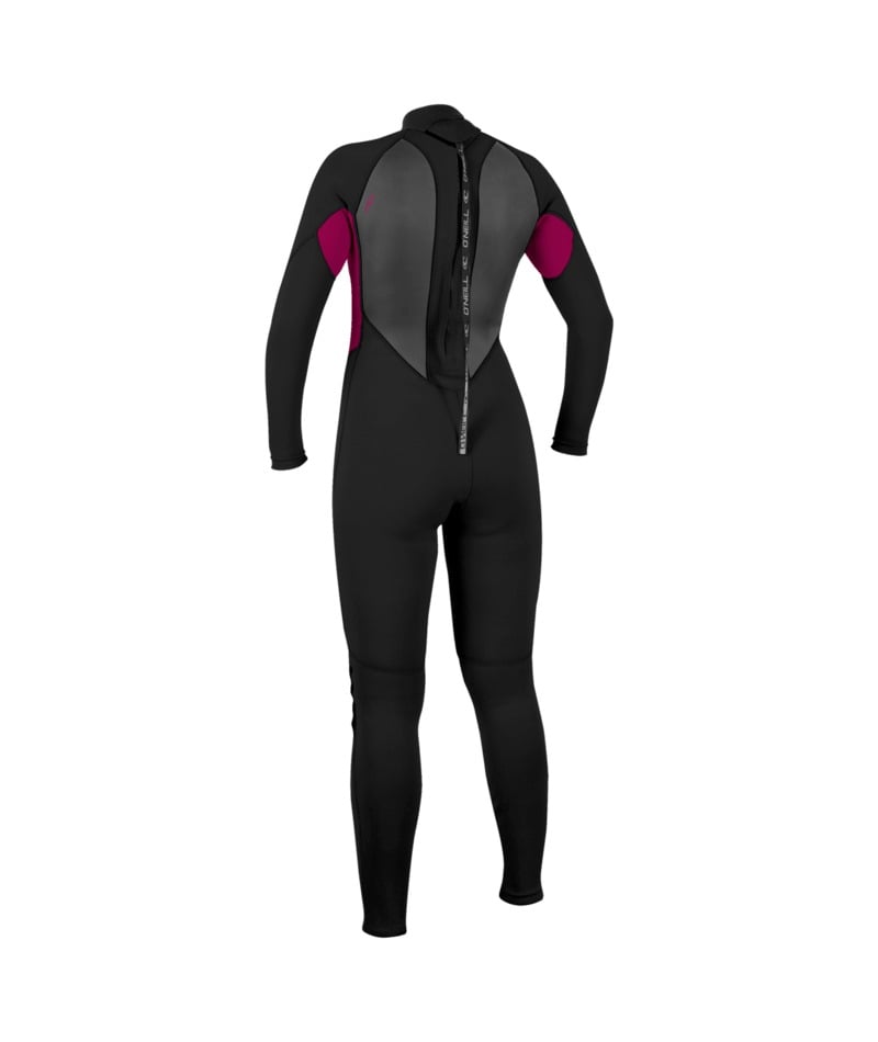 <tc>O'Neill</tc> Combinaison Femme Reactor-2 3/2mm Zip Dos Été 2026 - Noir / Punk Pink