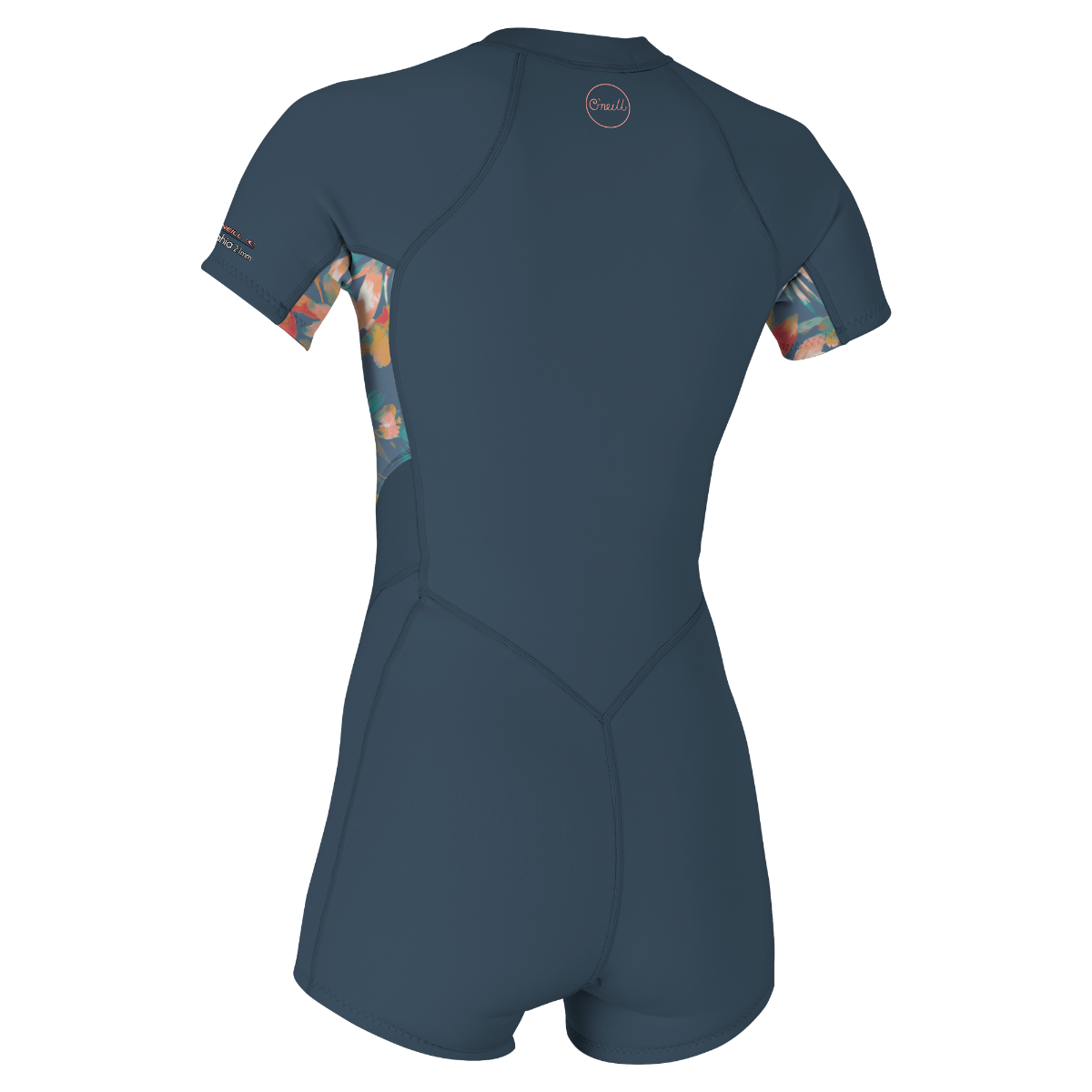 O'Neill Bahia 2/1mm Women's Front Zip Shorty 2025 - Copenblu / Painted Tropics