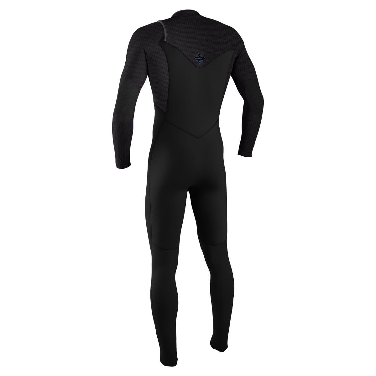O'Neill Youth Hyperfreak 4/3+mm Chest Zip Wetsuit 2026 - Black / Tempered Steel