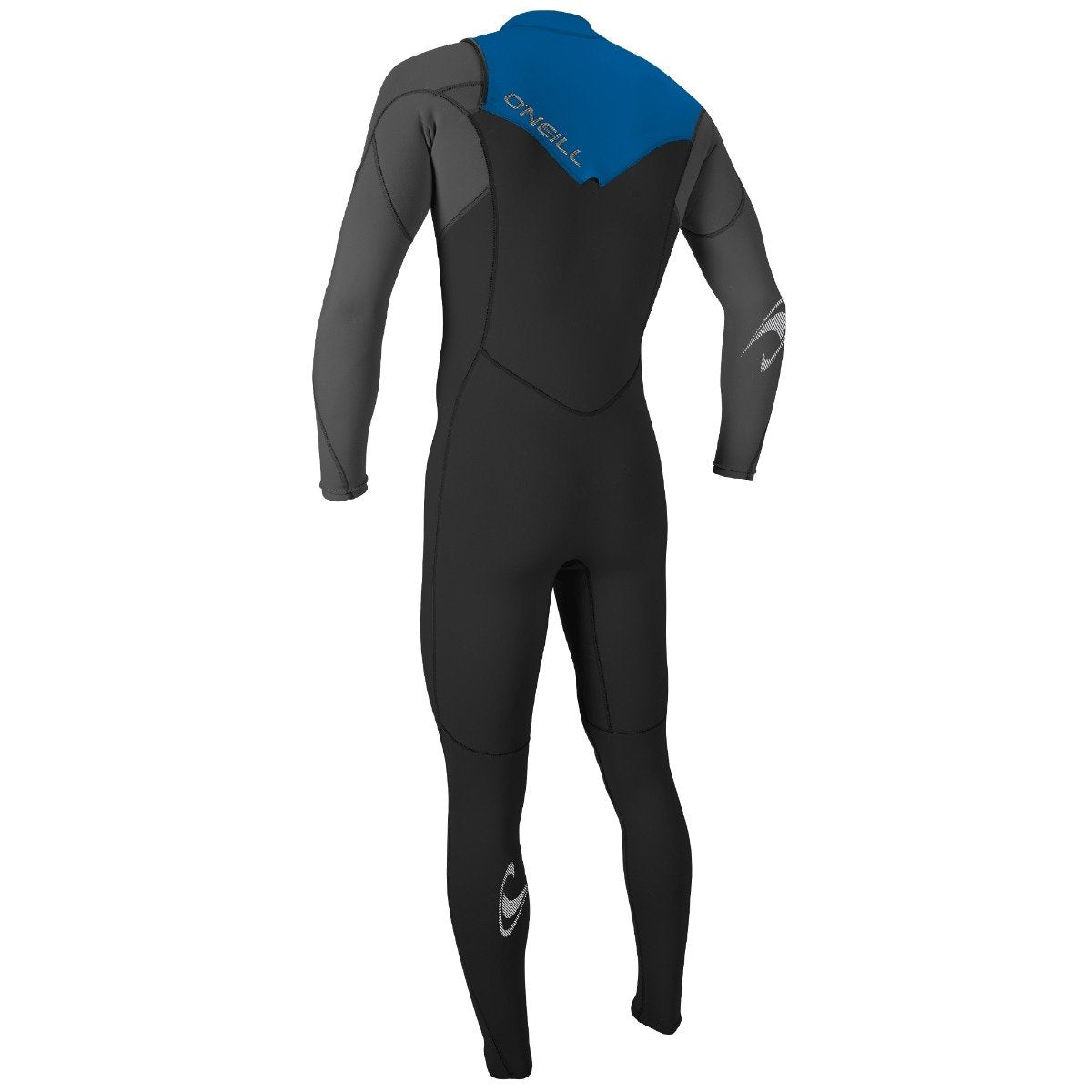 O'Neill Hammer 3/2 Youth Chest Zip Summer Wetsuit - Black/Graphite/Ocean - Back