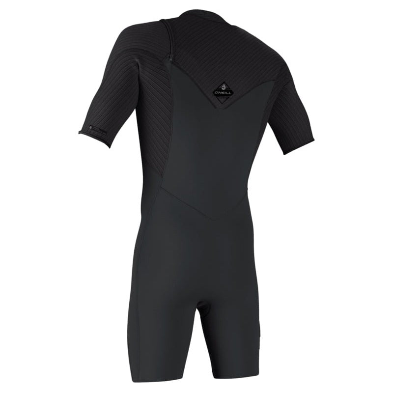 O'Neill Hyperfreak 2mm Chest Zip S/S Shorty 2026 - Tempered Steel / Graphite