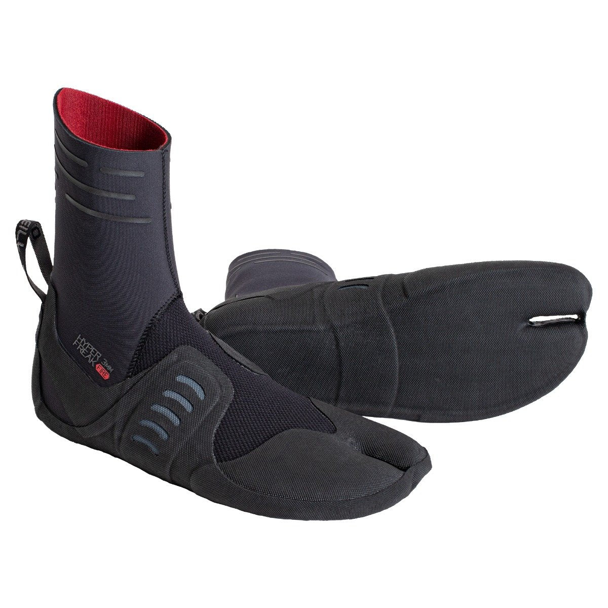 O'Neill Hyperfreak Fire 3mm Split Toe Boot in Black / Graphite