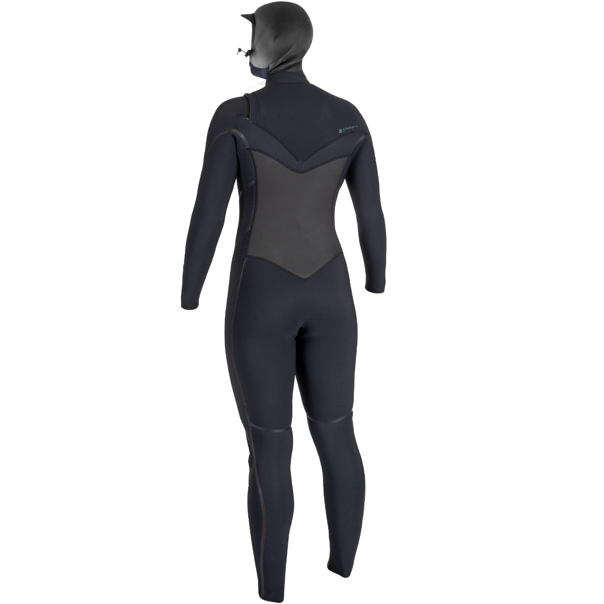 O'Neill Psycho Tech 6/4mm Womens Chest Zip Wetsuits - Black - Back