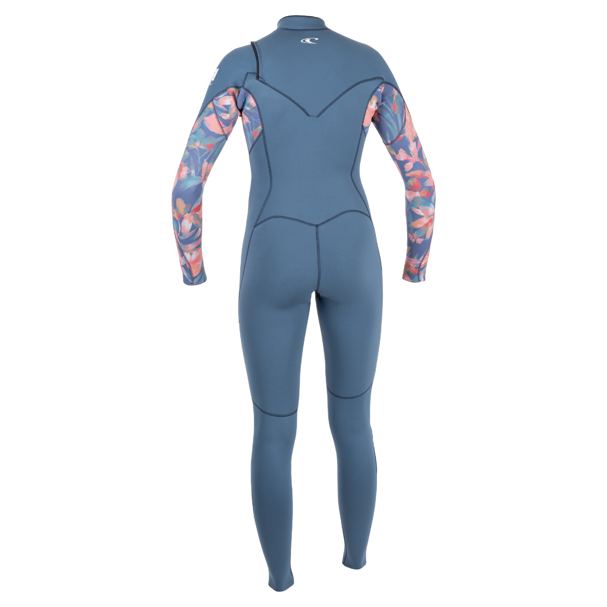 O'Neill Epic 4/3mm Women's Chest Zip Wetsuit 2025 - Copenblu/Painted Tropics