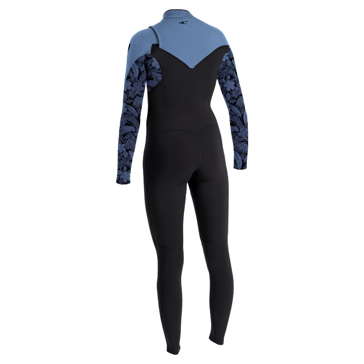 O'Neill Womens Epic 5/4mm Chest Zip Winter Wetsuit 2026 - Black/ Stormy Palm / Faded Denim