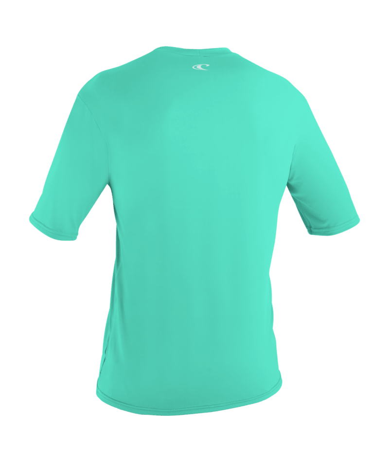 O'Neill Basic Skins Girls Short Sleeve Sun Shirt - Light Aqua