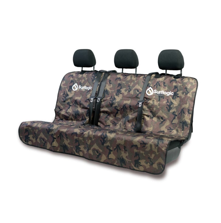Surflogic Waterproof Triple Car Seat Cover - Camo - Full View