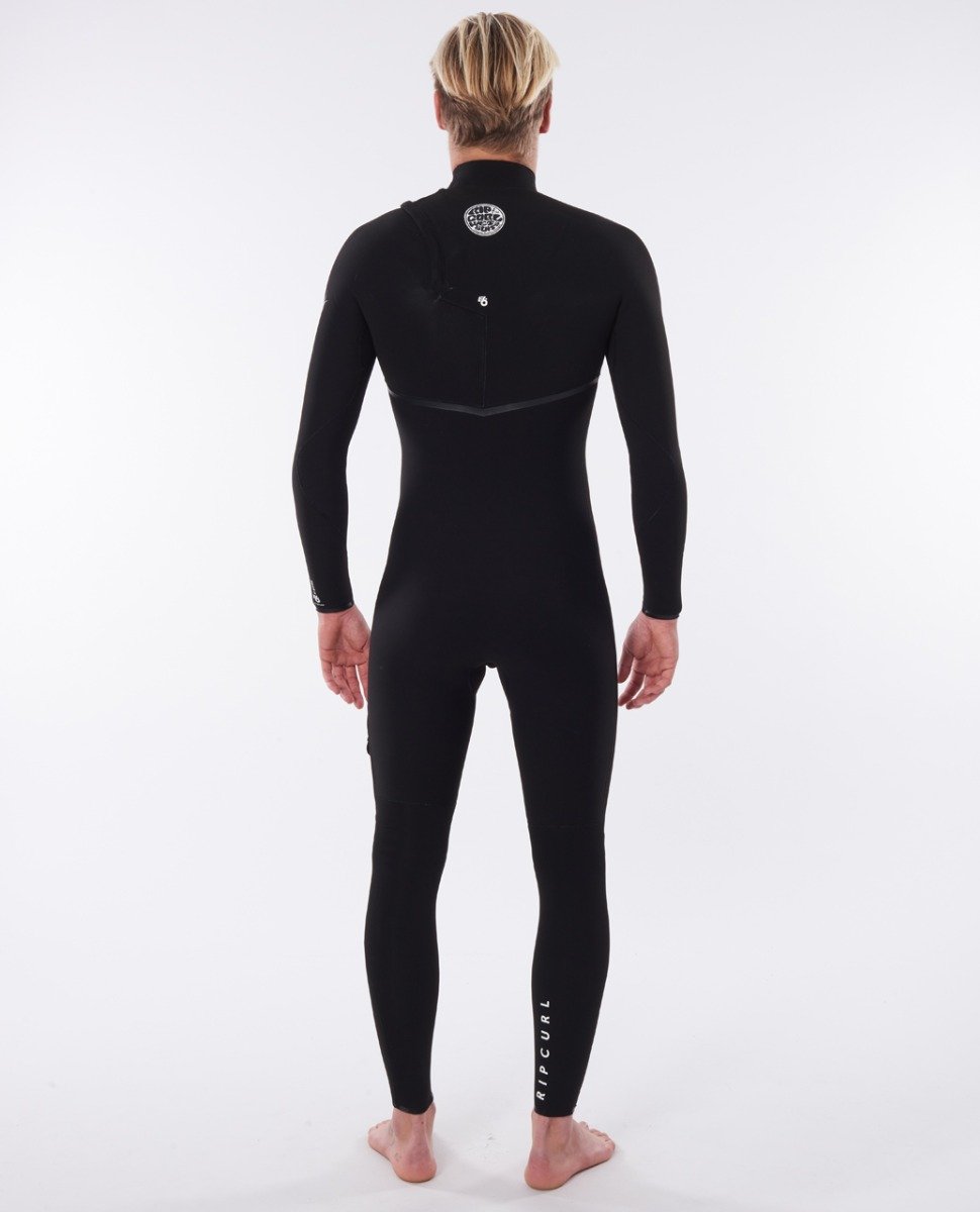 Rip Curl E Bomb 3/2mm Mens Zip Free Wetsuit - Black - Back