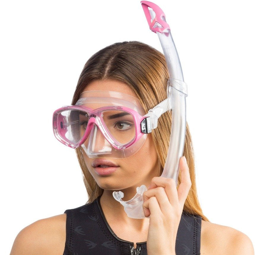 Cressi Perla + Mexico Mask and Snorkel side view