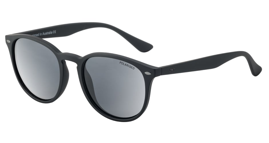 Dirty Dog Racoon Sunglasses in Satin Black / Grey Polarised