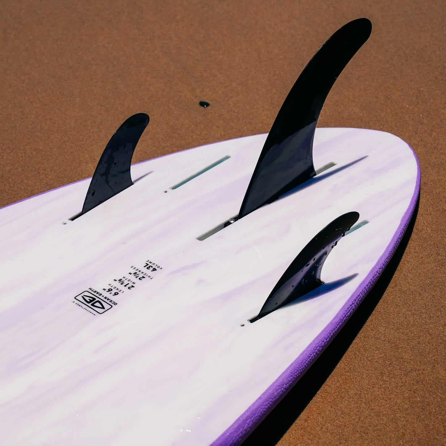 Ocean and Earth Happy Hour 7'6" Epoxy Softboard - Violet