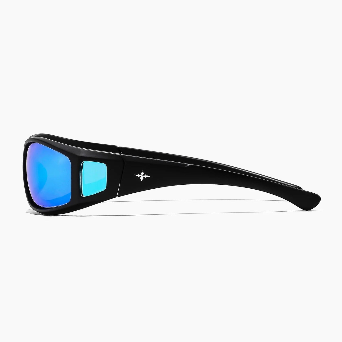 Ritual Dragster Sunglasses - Matte Black / Blue Reflective