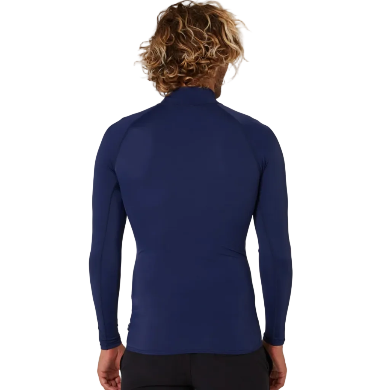 Ocean & Earth Script Men's Long Sleeve Rash Shirt - Midnight