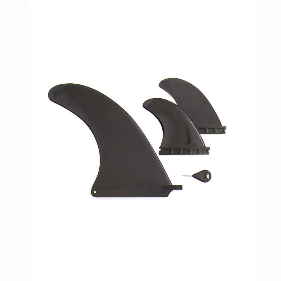 Ocean & Earth The General Epoxy Soft 7ft6 Surfboard - Mauve - Fins