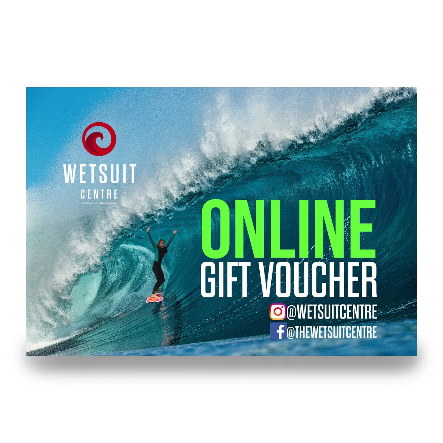 Wetsuit Centre Gift Voucher - Online Use