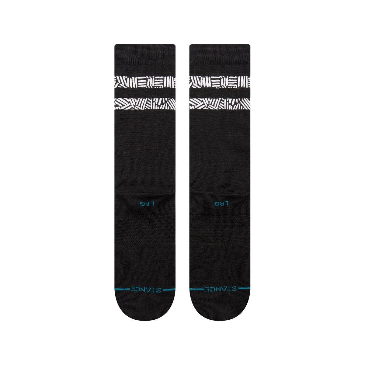 Stance Scratched Crew Socks - Black