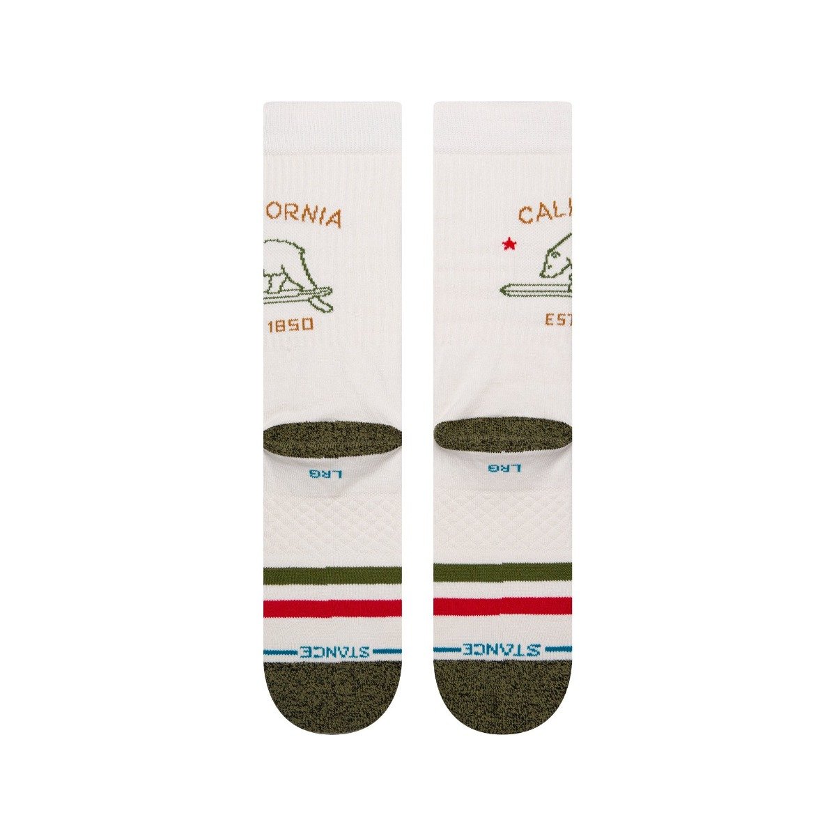 Stance California Republic 2 Socks - Off White