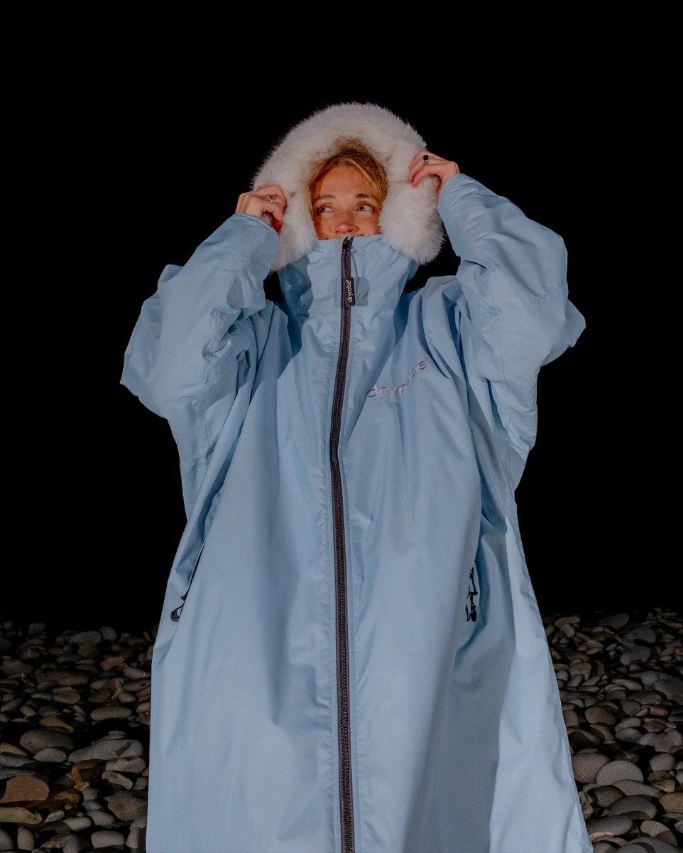Dryrobe Advance Long Sleeve Alpine Changing Robe - Ice Blue