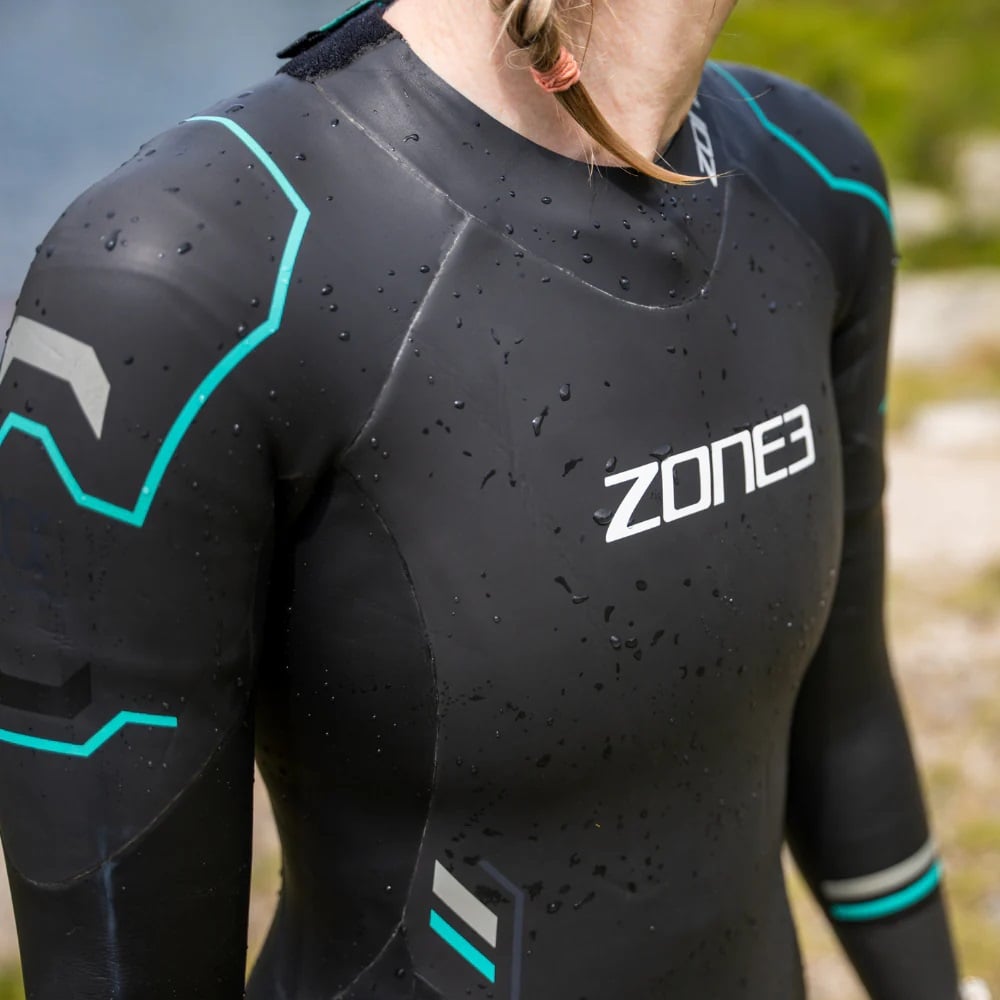 ZONE3 Advance Women's Open Water Swim Wetsuit - Black/Turquoise