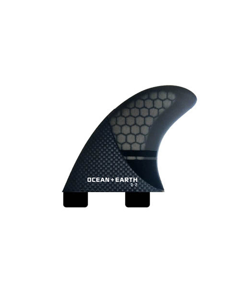 Ocean and Earth Q2 Control Quad Dual Tab Fins - One Size - Full View